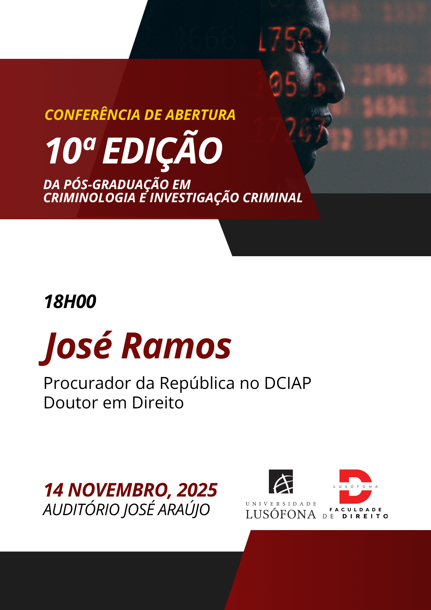 Conferência de Abertura da 10.ª Edição da Pós-Graduação em Criminologia ...